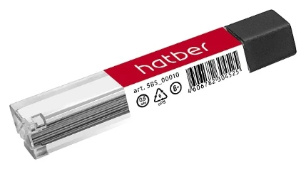 Фото для Набор грифелей для автоматических карандашей 0,5мм Hatber