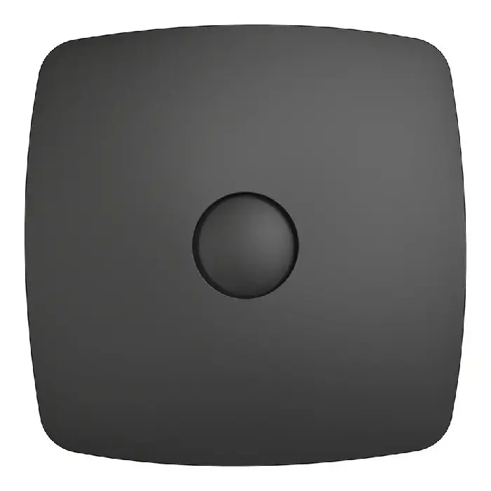 Вентилятор осевой DiCiTi Rio 5C D125 с обратным клапаном черный матовый