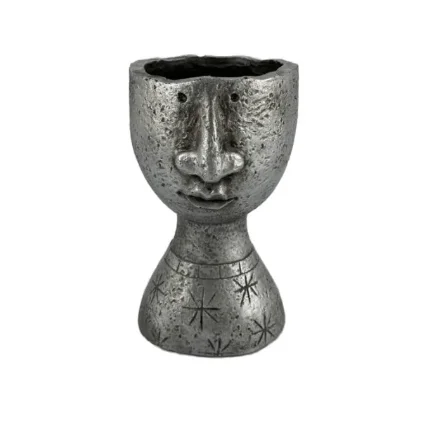 Фото для Кашпо - ваза "Голова" 18 см, серебро 1 сорт, 9216095