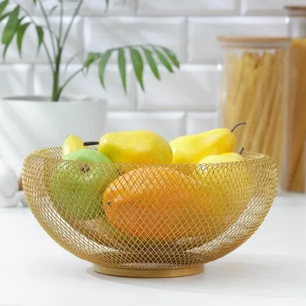 Фото для Ваза для фруктов «Сплетение», d=30 см, цвет бронзовый