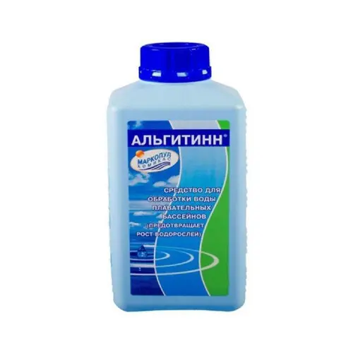 АЛЬГИТИНН, 0,5л бутылка, жидкость для борьбы с водорослями, (химия для бассейна)