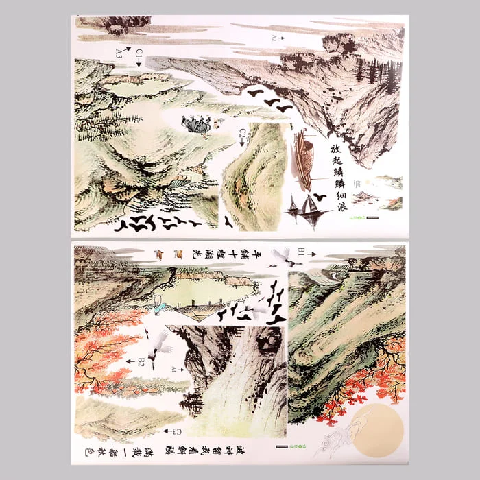 Наклейка 3Д интерьерная Горы Тянь-Шань 190х140см
