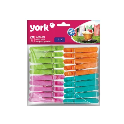 Фото для Прищепки для белья "York. Люкс", 20 штук, 096080