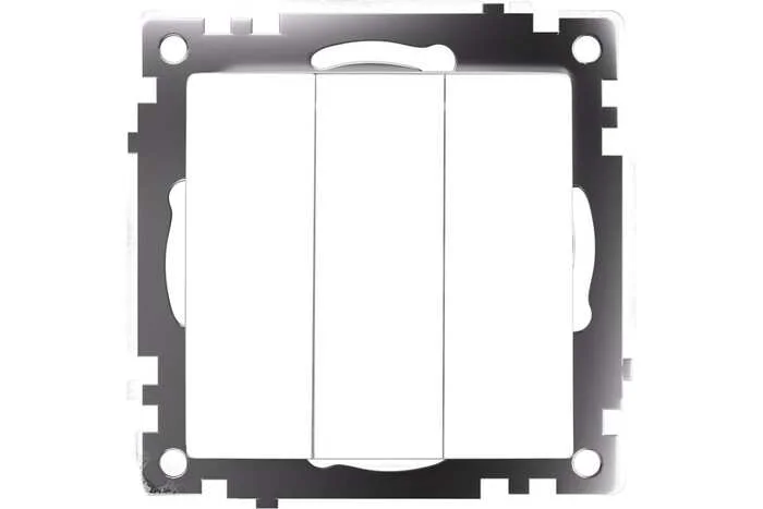 Выключатель 3-клавишный (механизм) STEKKER GLS10-7108-01 250В, 10А, Катрин, белый, 49171