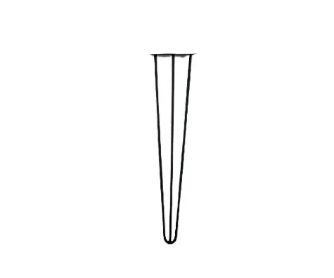 Ножка шпилька "Скрепка" для стола тройная усиленная \ Высота 30 см
