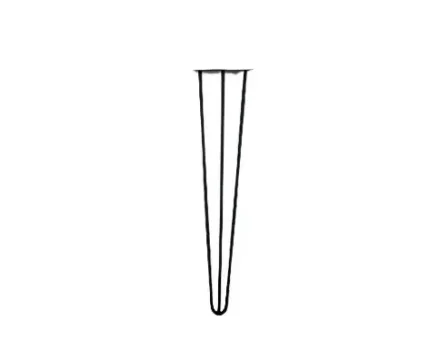 Фото для Ножка шпилька "Скрепка" для стола тройная усиленная \ Высота 30 см