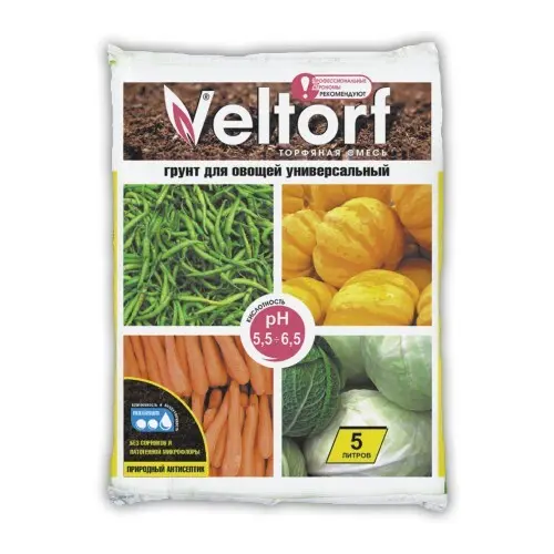 Грунт для овощей универсальный Veltorf 5 л