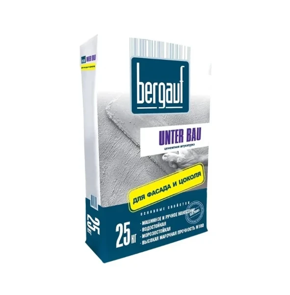 Фото для Штукатурка цементная Bergauf Unter Bau 25кг