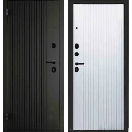 Фото для Дверь входная Лаура, левая, 860 мм Черный/Белый