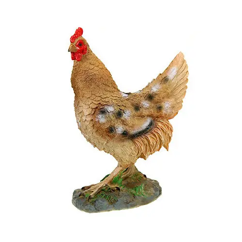Фигура садовая Курица на камушке 30*33см 12556-1
