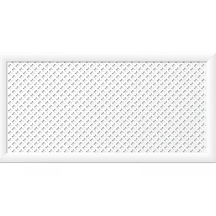 Фото для Панель для радиатора Готико белый 120х60 МДФ декоративная, V546926