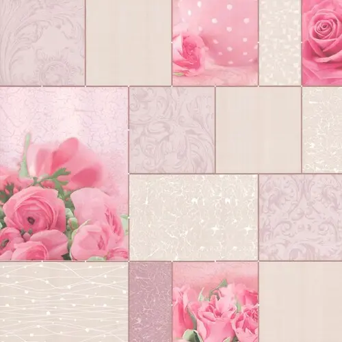 Обои Роза М1301-2 0,53*10,05м розовый, бумажные