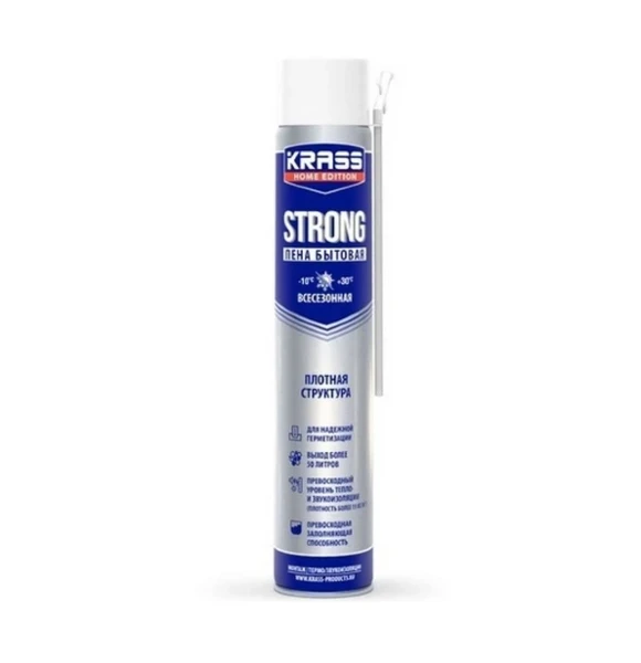 Фото для Пена монтажная KRASS Home Edition Strong 700мл