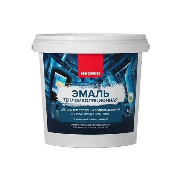 Фото для Эмаль 1л Неомид теплоизоляционная