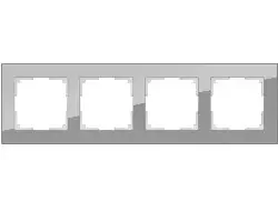 Рамка Werkel на 4 поста серый стекло WL01-Frame-04