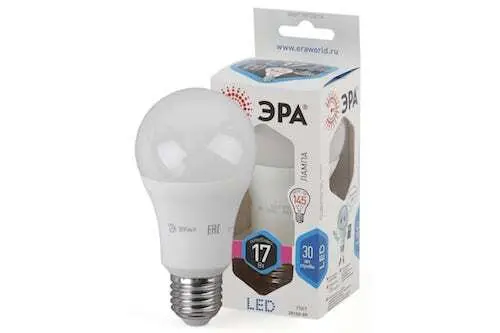 Лампа светодиодная ЭРА LED smd A60-17w-840 E27 114245, нейтральный