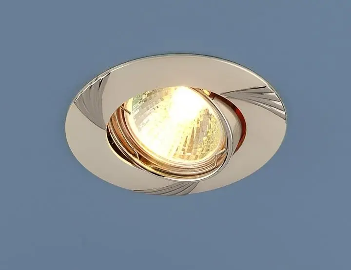 Светильник точечный 8004А перламутровое серебро/никель