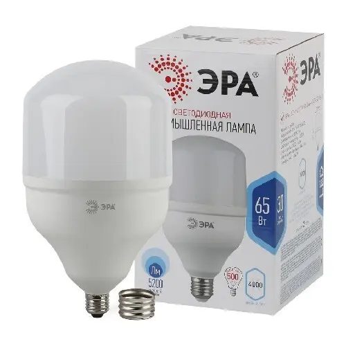 Лампа светодиодная ЭРА STD LED POWER T160-65W-4000-E27/E40 белый свет