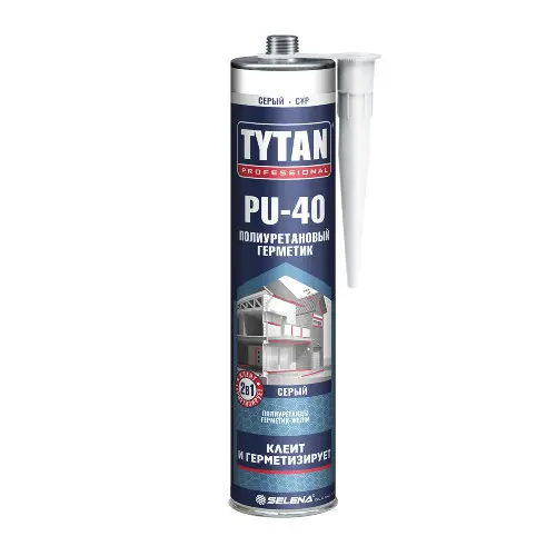 Герметик полиуретановый TYTAN PROFESSIONAL PU 40 серый 310мл 65445