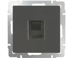Фото для Розетка Werkel Ethernet серо-коричневый WL07-RJ-45
