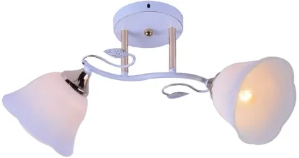 Фото для Светильник потолочный E27 2х60W Белый+золото, 480х200х260, AU11130/2 WH+FGD