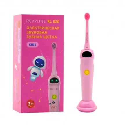 Revyline RL 020 Kids электрическая звуковая зубная щётка, розовая 5400