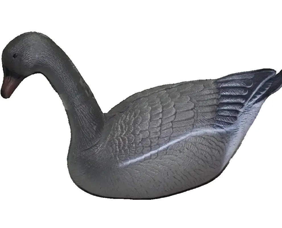 Чучело Гусь"Гуменник" на опоре сторожевой