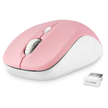 Фото для Мышь беспроводная Sven RX-230W розовая (2,4 GHz, 3+1кл., 800-1600DPI, Soft Touch