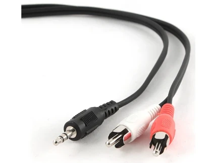 Фото для Кабель звуковой Cablexpert CCA-458-5M, джек 3.5 - 2 тюльпана, 5м