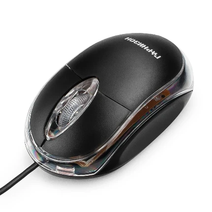 Фото для Мышь проводная Гарнизон GM-100, USB, чип- Х, черный, 1000 DPI, 2кн.+колесо-кнопка