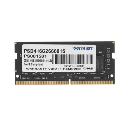 Фото для Память SO-DIMM DDR4 16Gb 2666MHz Patriot PSD416G266681S