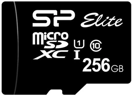 Фото для Карта памяти Micro-SD 256Gb Class 10, Silicon Power Silicon Power SP256GBSTXBV1V20 Elite без адаптера