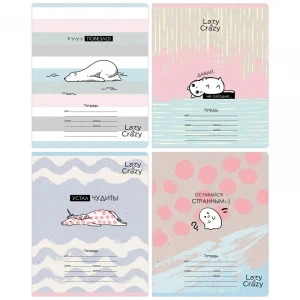 Фото для ТЕТРАДЬ 24Л КЛЕТКА "LAZY CRAZY"