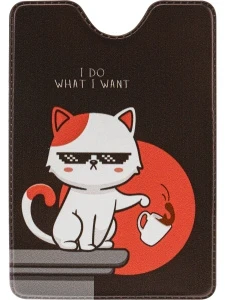 Фото для ОБЛОЖКА НА ПРОПУСК/ПРОЕЗДНОЙ БИЛЕТ "КРУТОЙ КОТ"