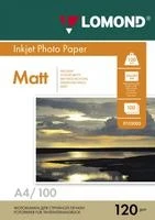 Фото для БУМАГА ДЛЯ СТРУЙНОЙ ПЕЧАТИ А4 LOMOND МАТОВАЯ ОДНОСТОРОННЯЯ 120Г/М² 100 ЛИСТОВ