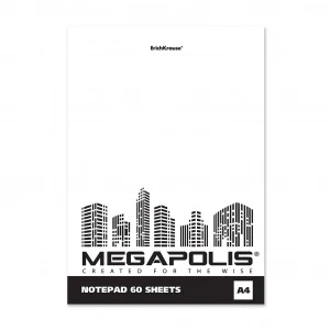 Фото для БЛОКНОТ А4 60Л СКЛЕЙКА "MEGAPOLIS BLANC"