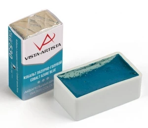 Фото для АКВАРЕЛЬ VISTA-ARTISTA 530 КОБАЛЬТ ЛАЗУРНО-ГОЛУБОЙ КЮВЕТА 2,5МЛ