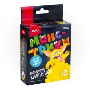 Фото для НАБОР Д ТВОРЧЕСТВА LORI ВЫРАЩИВАНИЕ КРИСТАЛЛОВ МОНСТРИКИ (Крф-013, Жёлтый монстрик)