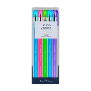 Фото для НАБОР ШАРИКОВЫХ РУЧЕК BV "FIRST WRITE.CREATIVE" 5ШТ/У СИНЯЯ