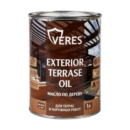 Фото для Масло для дерева Veres Exterior Terrase Oil, 1 л, сосна