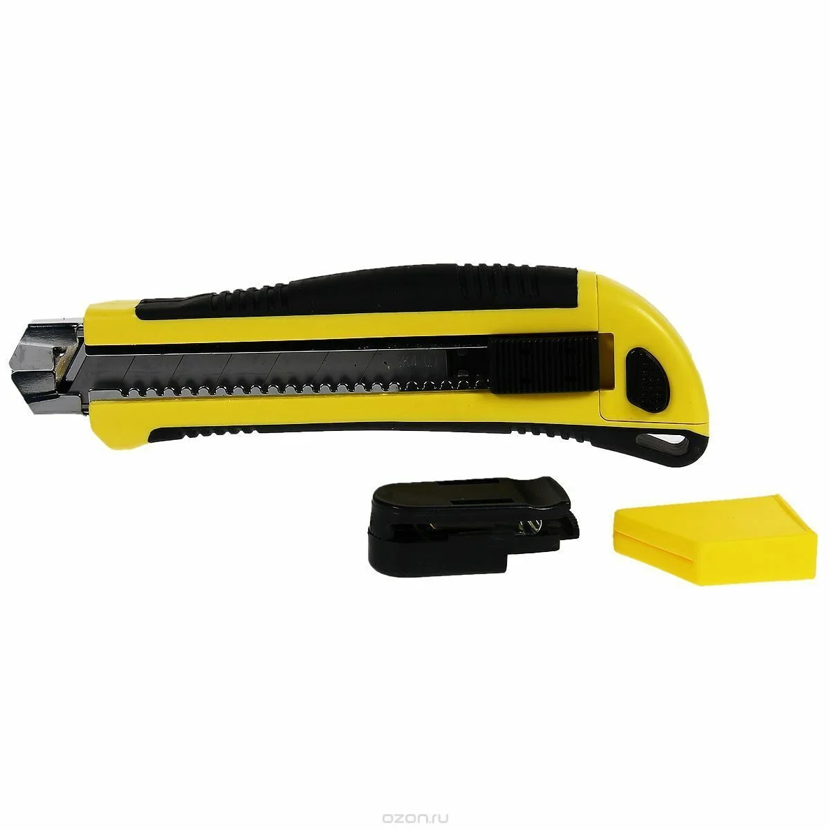 Нож технический 25 мм усиленный кассета 3 лезвия,автозамена лезвия//FIT