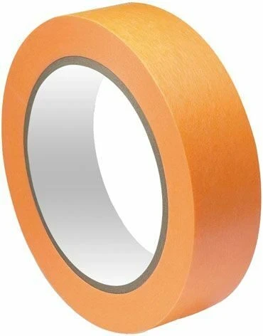 Фото для Лента малярная золотистая, рисовая бумага, термостойкая до 120гр, УФ-стойкость 30 дней, 24мм*25м