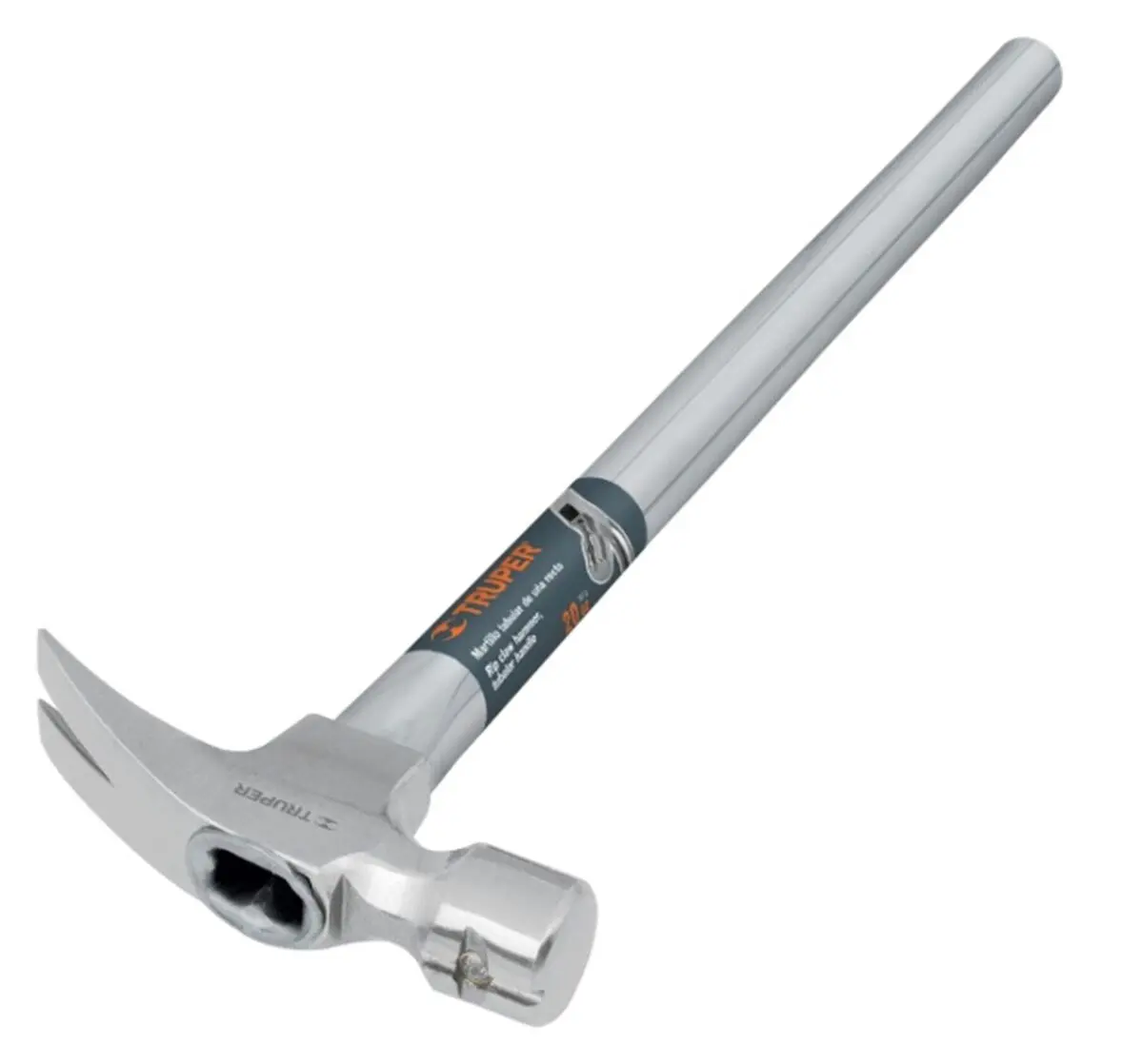 Молоток-гвоздодер, трубчатая металлическая ручка 48 см, магнитный паз для гвоздей, 0,45 кг//TRUPER