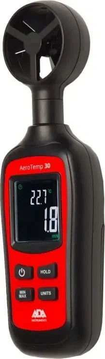 Анемометр с крыльчаткой ADA AeroTemp 30 (измеритель скорости, температуры воздушного потока)