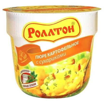 Фото для Пюре картофельное Роллтон 40гр с сухариками*24*12