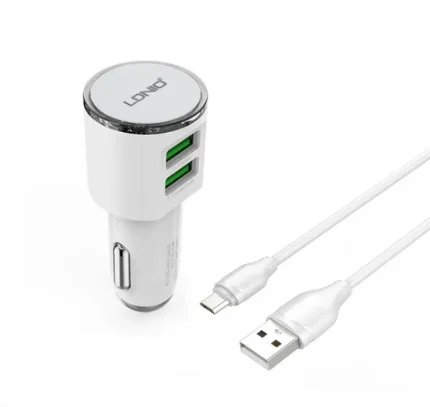 Фото для Автомобильное зарядное устройство Ldnio C29 2xUSB 3.4A + кабель microUSB