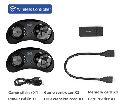Фото для Игровая приставка HD Y2S-Plus (HDMI, беспроводные джойстики, microSD 1Gb, 900+ игр для SEGA 16 bit и Dendy 8 bit)