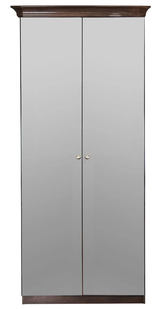 Шкаф "ПАТРИСИЯ" 2-дверный с зеркалом караваджо глянец