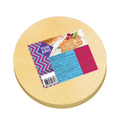 Фото для Корж вафельный Тореро 120г круглый*20