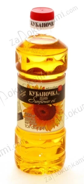 Фото для Масло Кубаночка 0,5л подсолнечное н/раф*15